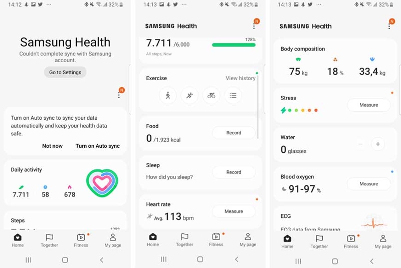 Приложение Samsung Health.